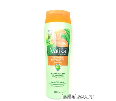 Шампунь УВЛАЖНЯЮЩИЙ для сухих, вьющихся и жестких волос МИНДАЛЬ И МЕД, Дабур Ватика / Dabur Vatika Naturals Moisture Treatment 200 мл.