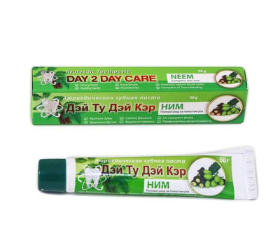 Аюрведическая зубная паста Зеленая / DAY 2 DAY CARE, 50 гр