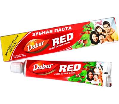 Аюрведическая зубная паста Дабур Рэд ( Красная с перцем) Dabur Red 100 гр