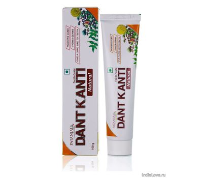 Аюрведическа зубная паста на натуральный травах Патанджали / Divya Patanjali Dant Kanti Tooth Paste natural, 100 гр