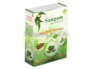Хна с добавками трав Sangam Herbals 100 гр