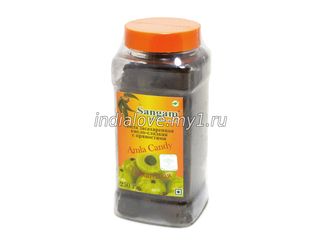 Амла засахаренная кисло-сладкая с пряностями Sangam Herbals (250 г)