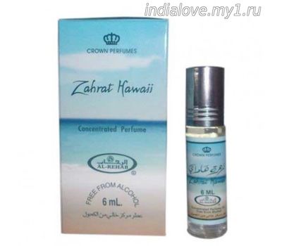 Масляные арабские духи ЗАХРАТ ГАВАЙИ Аль-Рехаб / Al-Rehab Concentrated Perfume ZAHRAT HAWAII , 6 мл.