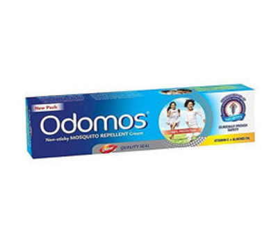 Антимоскитный крем Одомос, Дабур; Odomos mosquito repellent cream, 100 гр.