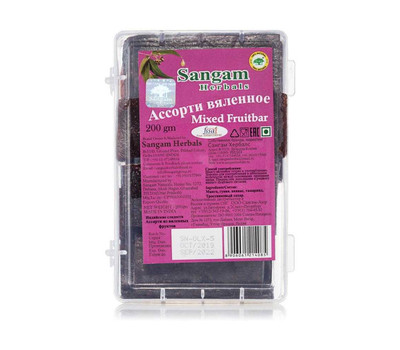 Ассорти из вяленых фруктов / Mixed Fruitbar, Sangam Herbals, 200 гр