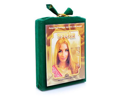 Аюрведическая краска для волос Золотой блонд, Aasha Herbals, 100 гр.