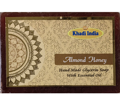 Натуральное мыло Миндаль и Мед / Almond Honey Soap , Khadi india, 100 гр