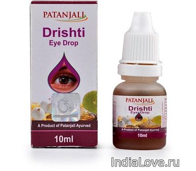 Аюрведические глазные капли Дришти/ Eye drop Drishti Patanjali , 10 мл