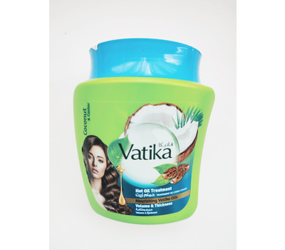 Маска для волос Толщина и Объем для тонких волос / Dabur Vatika Naturals Volume & Thickness Coconut & Castor oil , 500 гр