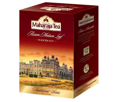 Индийский черный чай АССАМ СРЕДНЕЛИСТОВОЙ, Махараджа чай / ASSAM MEDIUM LEAF Black Tea FBOP, Maharaja Tea ,100 гр