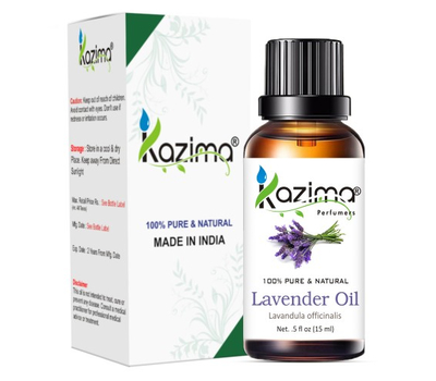 Эфирное масло лаванды 100% чистое, натуральное и неразбавленное масло / Lavender Essential OilLavender Essential Oil 100% Pure, Natural & Undiluted Oil , Kazima, 15 мл.