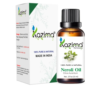 Эфирное масло Нероли 100% чистое, натуральное и неразбавленное масло / Neroli Essential Oil 100% Pure, Natural & Undiluted Oil, Kazima, 15 мл.