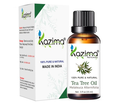 Эфирное масло чайного дерева 100% чистое, натуральное и неразбавленное масло / Tea tree Essential Oil 100% Pure, Natural & Undiluted Oil, Kazima, 15 мл.