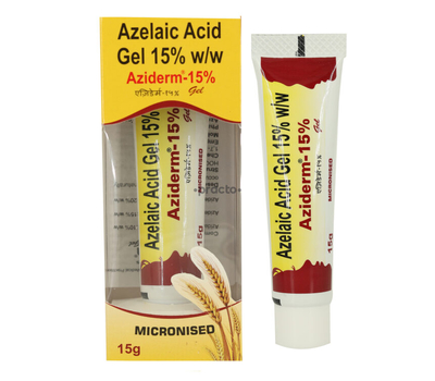 Азидерм 15%, гель с азелаиновой кислотой / Aziderm Gel 15%, Azelaic Acid Gel, 15 гр