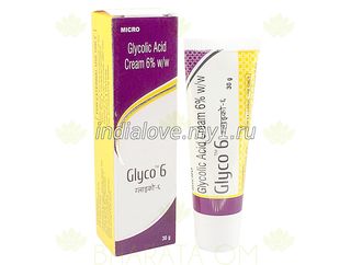 Крем Глико 6 c 6% гликолевой кислотой, Glyco 6, 30 гр.