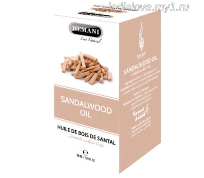 Сандаловое масло Hemani ( SANDALWOOD OIL ), 30 мл.