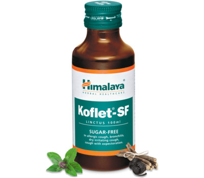 Кофлет сироп без сахара / Koflet-SF Syrup ,Himalaya, 100 мл.