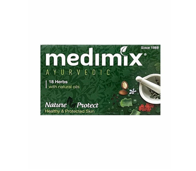 Ayurvedic soap MEDIMIX 18 Herbs with Natural Oils (Аюрведическое мыло МЕДИМИКС 18 трав, для здоровья и защиты кожи), 75 г.
