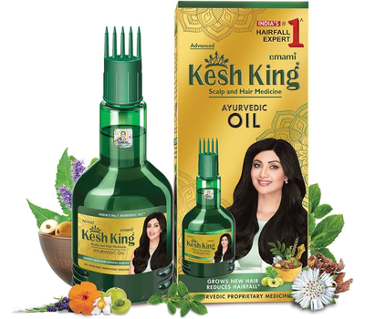 Аюрведическое масло для волос Кеш Кинг , Эмами / KESH KING Ayurvedic Medicinal Oil, Emami 300 мл