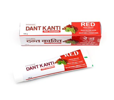 Аюрведическая паста Дант Канти Рэд Патанджали / DANT KANTI RED, Patanjali , 100 гр