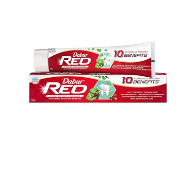 Dabur Red Зубная паста, аюрведическая формула, защита от налёта и кариеса, укрепление дёсен, 100 г